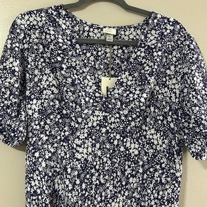 NWT A New Day Blue Floral Maxi Dress XL